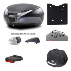 Rear trunk + mounting hardware + accessories  SH48