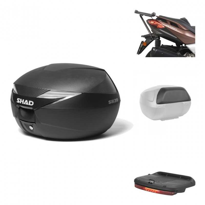 SHAD Baul trasero + herraje montaje accesorios SH39 SH 39 carbono carbonlook KIT-182024