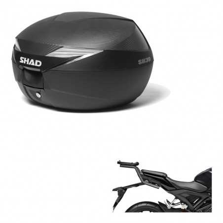 SHAD Baul trasero + herraje montaje SH39 SH 39 carbono carbonlook KIT-182025