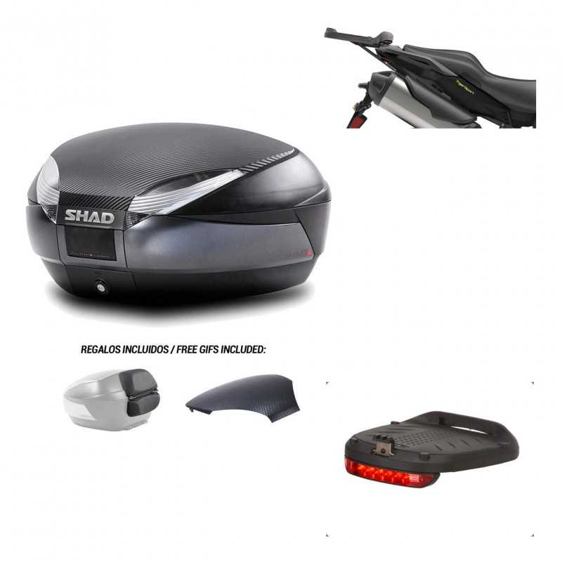 SHAD Baul trasero + herraje montaje luz de freno SH48 KIT-181624