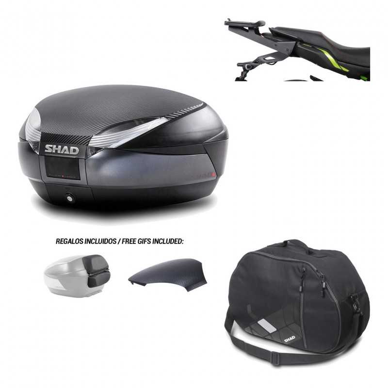 SHAD Baul trasero + herraje montaje bolsa interna SH48 KIT-181825