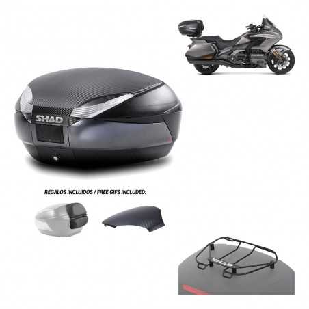 SHAD Baul trasero + herraje montaje parrilla portabultos superior SH48 KIT-181675