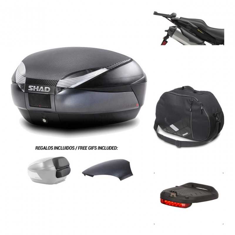 SHAD Baul trasero + herraje montaje accesorios SH48 KIT-181626