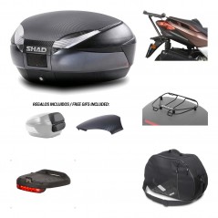SHAD Baul trasero + herraje montaje accesorios SH48 KIT-181926