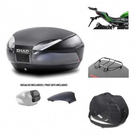 Rear trunk + mounting hardware + accessories SH48