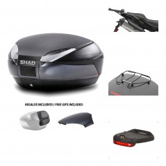 SHAD Baul trasero + herraje montaje accesorios SH48 KIT-181628