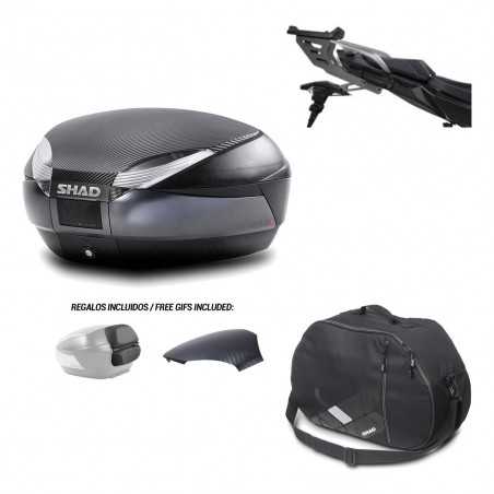 SHAD Baul trasero + herraje montaje bolsa interna SH48 KIT-181729