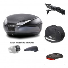 SHAD Baul trasero + herraje montaje accesorios SH48 KIT-181730