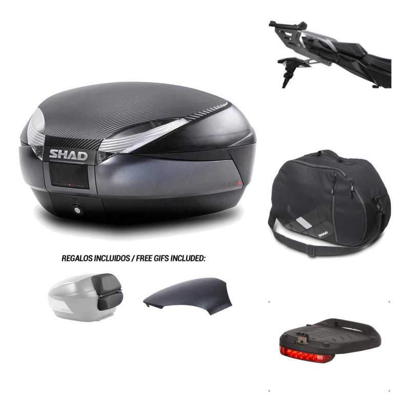 SHAD Baul trasero + herraje montaje accesorios SH48 KIT-181730