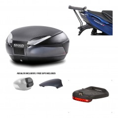 Back trunk + big top fitting + brake light  SH48