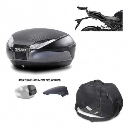 SHAD Baul trasero + herraje montaje bolsa interna SH48 KIT-181929