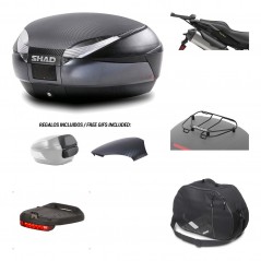 SHAD Baul trasero + herraje montaje accesorios SH48 KIT-181630