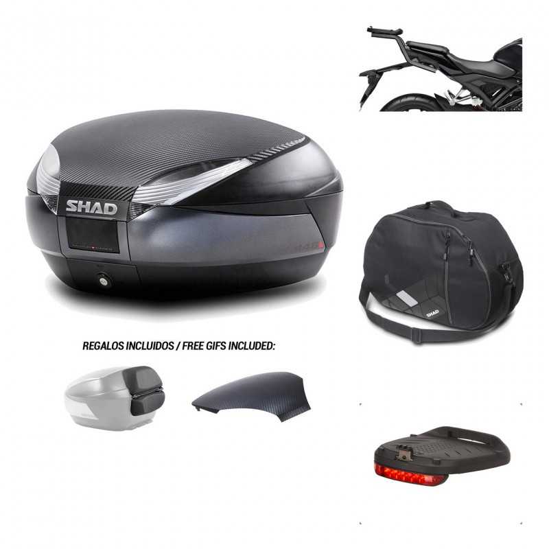 SHAD Baul trasero + herraje montaje accesorios SH48 KIT-181930