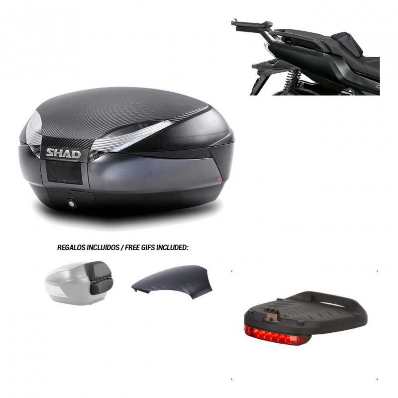 SHAD Baul trasero + herraje montaje luz de freno SH48 KIT-181832