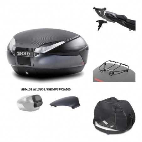 SHAD Baul trasero + herraje montaje accesorios SH48 KIT-181733