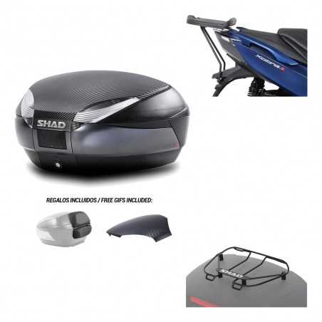 SHAD Baul trasero + herraje montaje parrilla portabultos superior SH48 KIT-181683