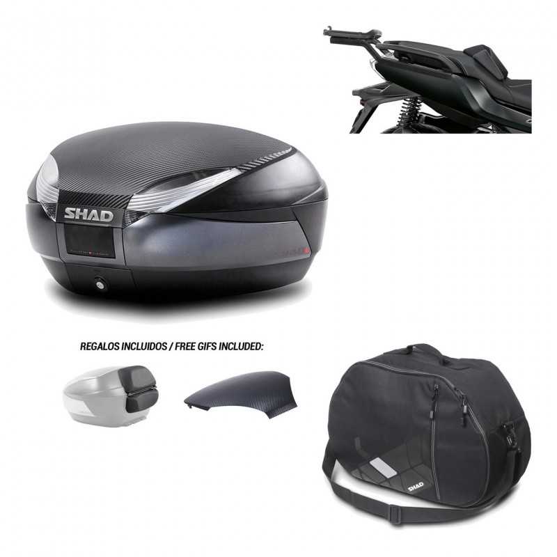 SHAD Baul trasero + herraje montaje bolsa interna SH48 KIT-181833