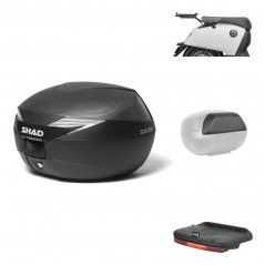 SHAD Baul trasero + herraje montaje accesorios SH39 SH 39 carbono carbonlook KIT-182036