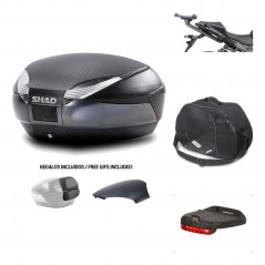 SHAD Baul trasero + herraje montaje accesorios SH48 KIT-181786