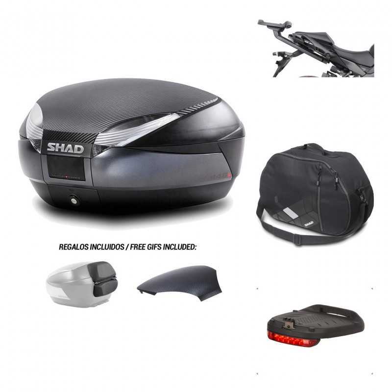 SHAD Baul trasero + herraje montaje accesorios SH48 KIT-181786