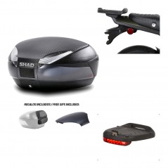 Back trunk + big top fitting + brake light  SH48
