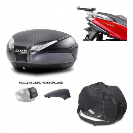 SHAD Baul trasero + herraje montaje bolsa interna SH48 KIT-181937