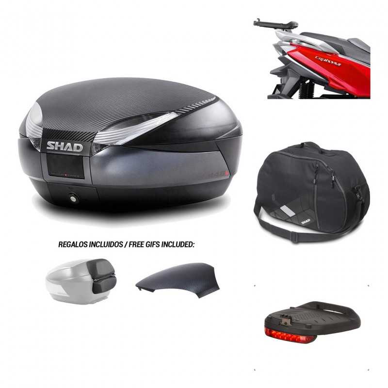 Rear trunk + mounting hardware + accessories  SH48