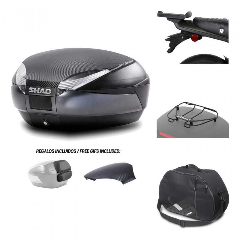 SHAD Baul trasero + herraje montaje accesorios SH48 KIT-181693