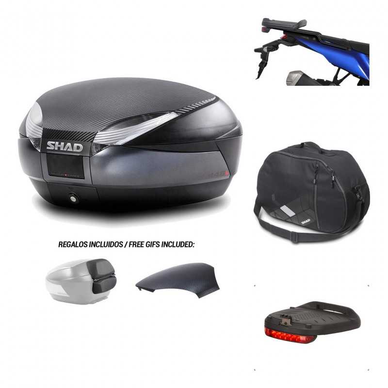 SHAD Baul trasero + herraje montaje accesorios SH48 KIT-181890