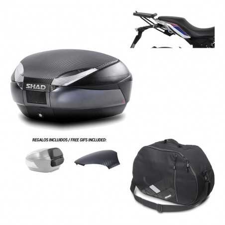 SHAD Baul trasero + herraje montaje bolsa interna SH48 KIT-181641