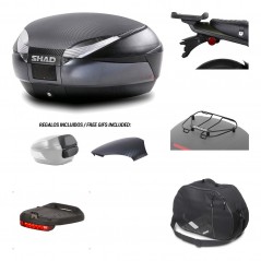 SHAD Baul trasero + herraje montaje accesorios SH48 KIT-181694