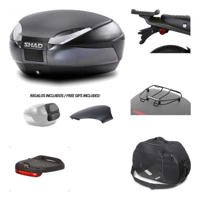 SHAD Baul trasero + herraje montaje accesorios SH48 KIT-181694