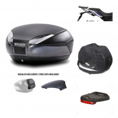 SHAD Baul trasero + herraje montaje accesorios SH48 KIT-181642
