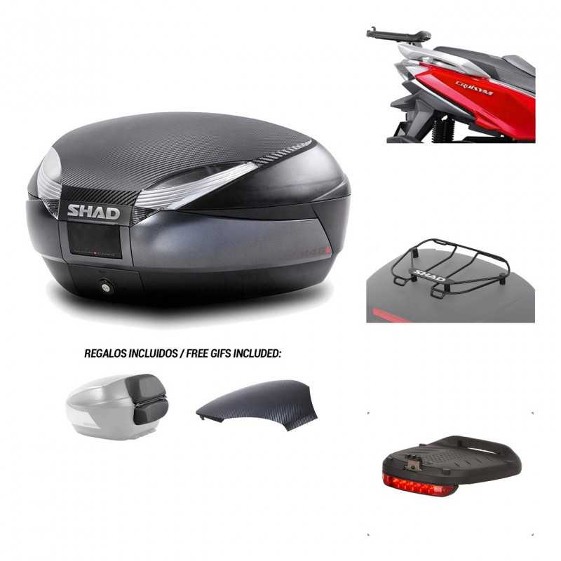SHAD Baul trasero + herraje montaje accesorios SH48 KIT-181940