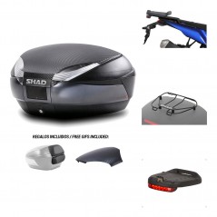 Rear trunk + mounting hardware + accessories  SH48