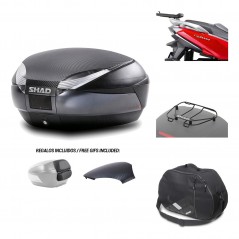 Rear trunk + mounting hardware + accessories  SH48