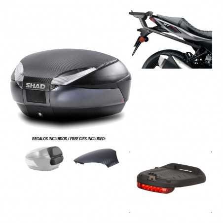 SHAD Baul trasero + herraje montaje luz de freno SH48 KIT-181696