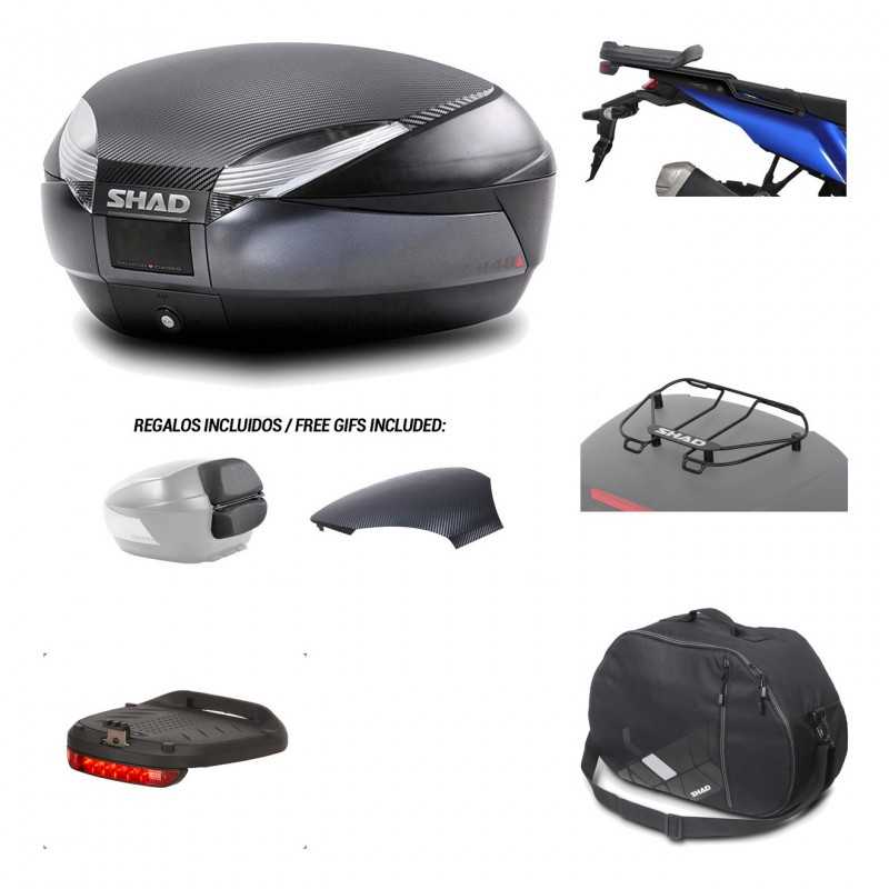 Rear trunk + mounting hardware + accessories  SH48