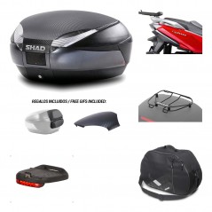 SHAD Baul trasero + herraje montaje accesorios SH48 KIT-181942