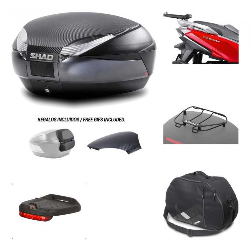 SHAD Baul trasero + herraje montaje accesorios SH48 KIT-181942