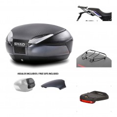 SHAD Baul trasero + herraje montaje accesorios SH48 KIT-181644