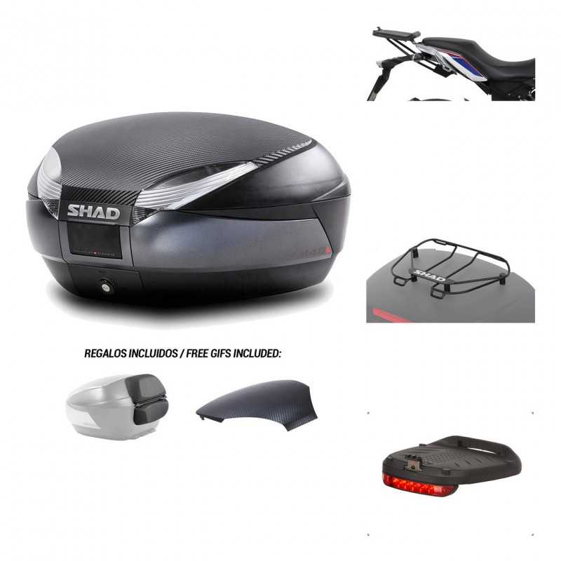 Rear trunk + mounting hardware + accessories  SH48