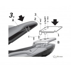 Back trunk + top small fitting  SH33 SH 33