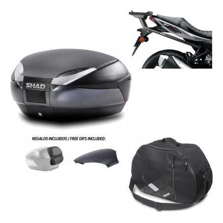 SHAD Baul trasero + herraje montaje bolsa interna SH48 KIT-181697