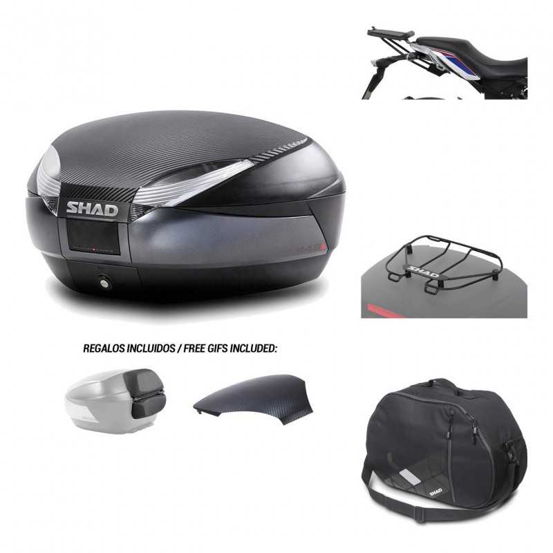 Rear trunk + mounting hardware + accessories  SH48