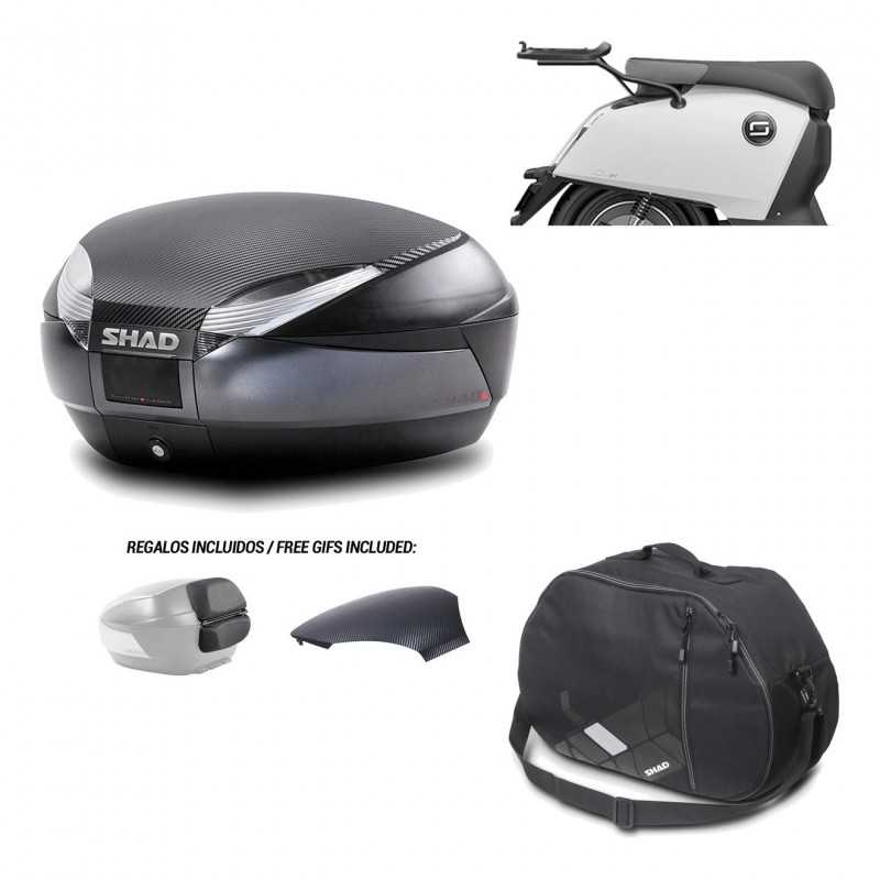 SHAD Baul trasero + herraje montaje bolsa interna SH48 KIT-181945
