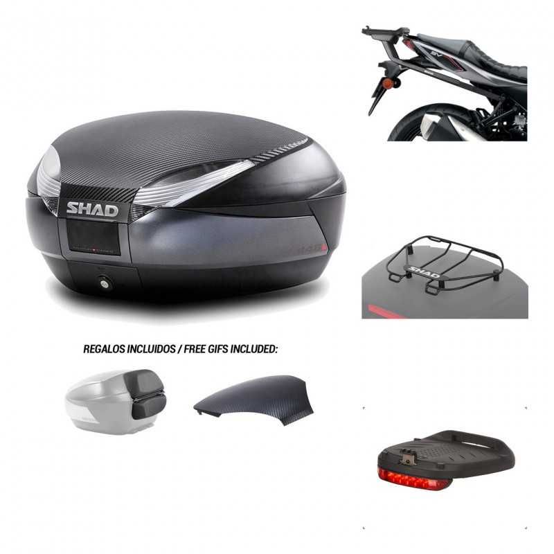 SHAD Baul trasero + herraje montaje accesorios SH48 KIT-181700