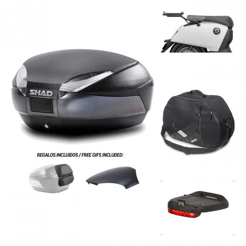 SHAD Baul trasero + herraje montaje accesorios SH48 KIT-181946