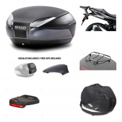 SHAD Baul trasero + herraje montaje accesorios SH48 KIT-181702