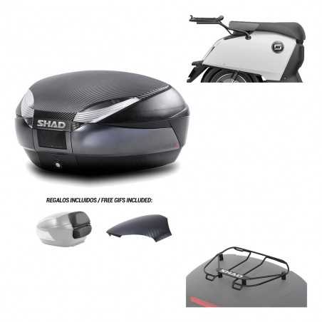 SHAD Baul trasero + herraje montaje parrilla portabultos superior SH48 KIT-181947